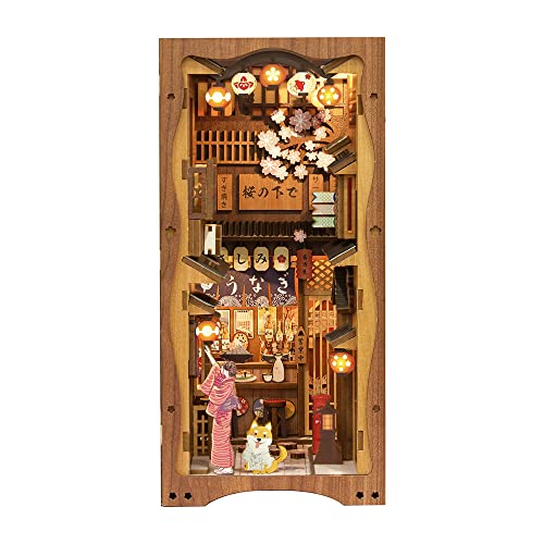Book Nook Kit DIY Miniature House Japanese Street Diorama