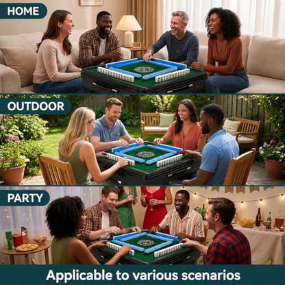 Portable Automatic Mahjong Table (152 Count)