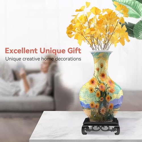 3D Puzzle Vase for Adults with 164 Plastic Pieces (164 Count)
