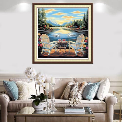 Counted Cross Stitch Kits for Adults Full Range of Cross Stitching Embroidery Unprinted Pattern for Beginners