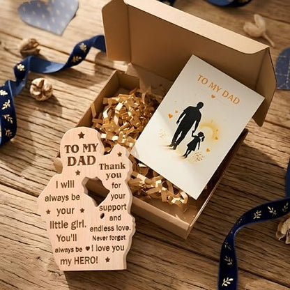 To my dad from daughter wooden plaque