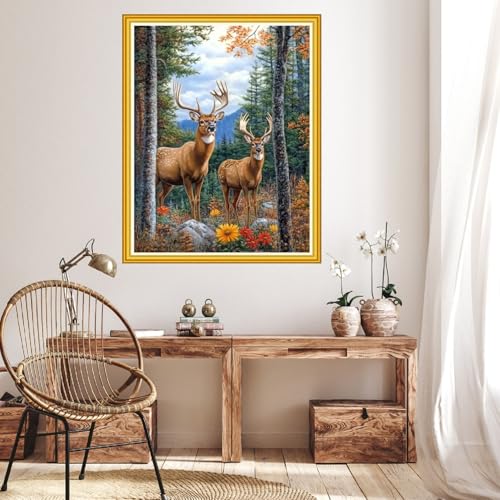 Stamped Cross Stitch Kits for Beginner Embroidery Kits for Beginners Adults DIY 11CT Cross Stitch Patterns Needlepoint Kits Crossstitching Kits