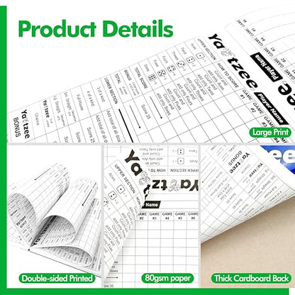 110 Sheets Score Pad for Yahtzee (110 Count)