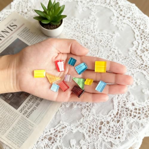1.1LB Glass Mosaic Tiles for Crafts