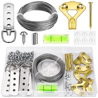 88Pcs Heavy Duty Picture Hanging Wire Kit (87 Count)