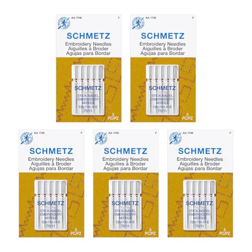 Embroidery Sewing Machine Needles (25 Count)