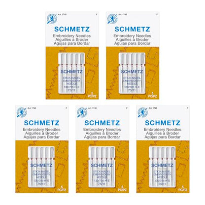 Embroidery Sewing Machine Needles (25 Count)