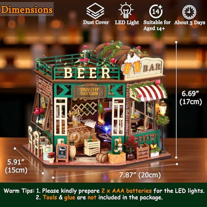 DIY Miniature House Kit with Furniture Plus Dust Proof