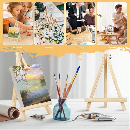 10PCS 9 Inch Wood Easels (10 Count)
