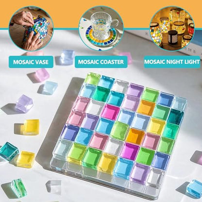 Mosaic Glue 2 Pack 120ml Waterproof Adhesive for DIY Crafts (2 Fl Oz)
