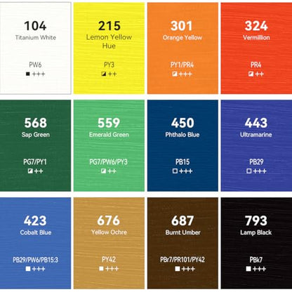 Studio Acrylic Paint Set (30 Fl Oz)