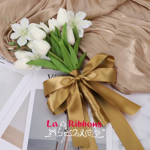 Pale Gold Satin Ribbon 1 1