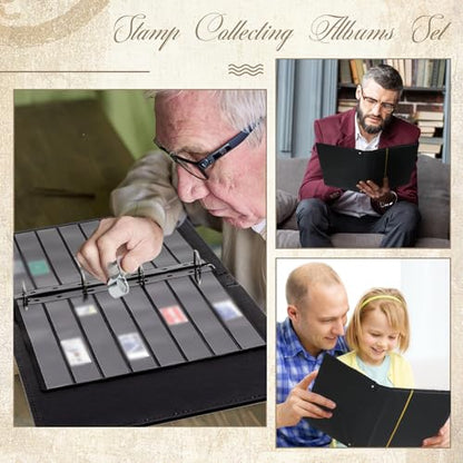 Stamp Collecting Album Binder Kit for Collectors (23 Count)