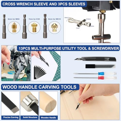 201PCS 3D Printer Tools Kit