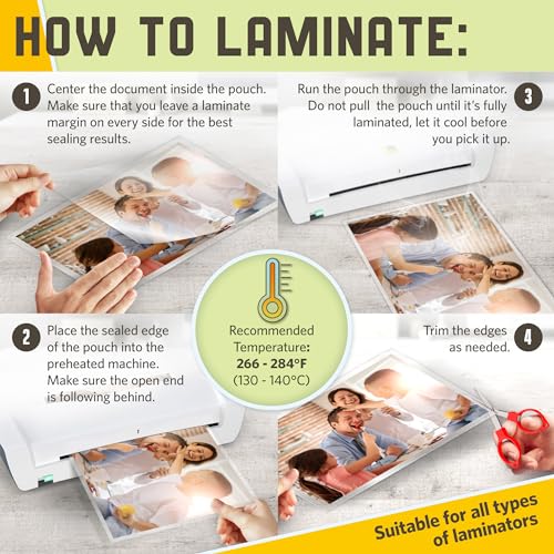 Matte Thermal Laminating Pouches (30 Count)
