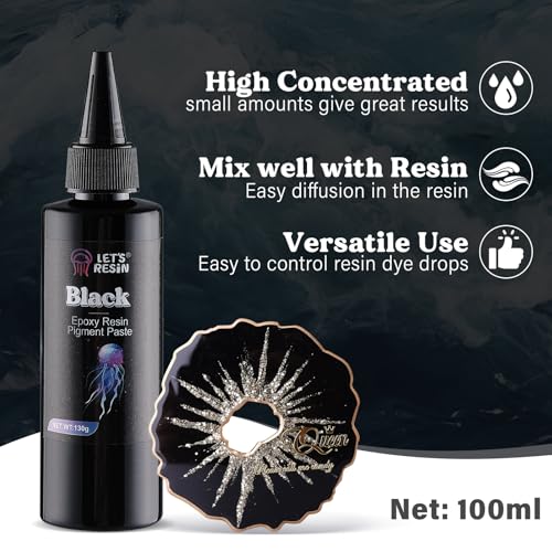Black Epoxy Resin Pigment Paste (3.3814 Fl Oz)
