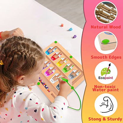 Magnetic Color and Number Maze