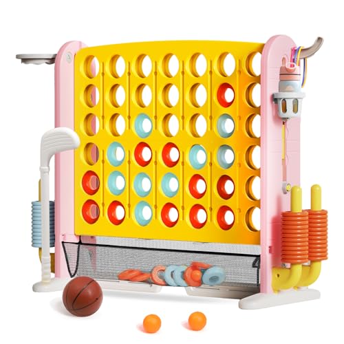 Giant 4 in a Row Connect Game with Mesh Fabric