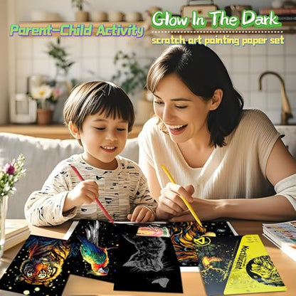 Glow in The Dark Scratch Art for Adults