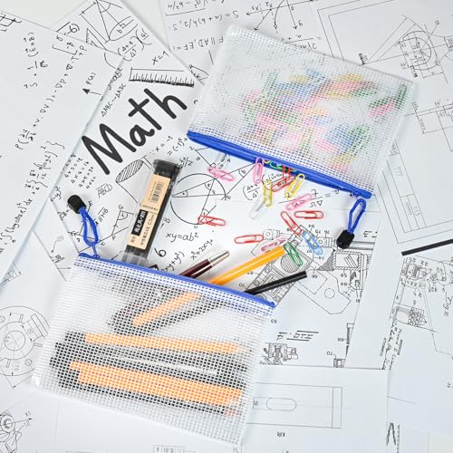 20pcs Mesh Zipper Pouch Bags (20 Count)