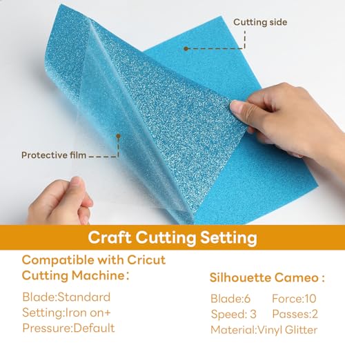 Glitter HTV Heat Transfer Vinyl