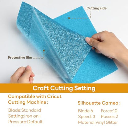Glitter HTV Heat Transfer Vinyl