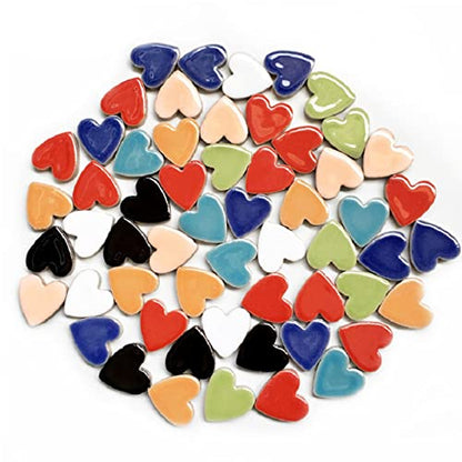 500g 1.1lb Random Color Irregular Ceramics Mosaic Tiles (16 Ounce)