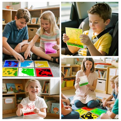 Squishy Liquid Sensory Tiles for Kids