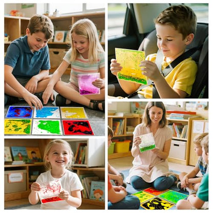 Squishy Liquid Sensory Tiles for Kids