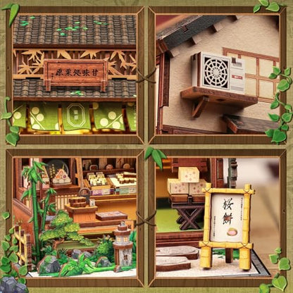 Book Nook Kit Japanese Miniature Desert Shop