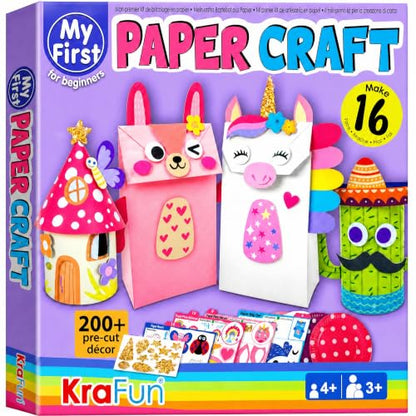 Unicorn & Bunny Beginner Paper Craft Kit for Girls Age 3+