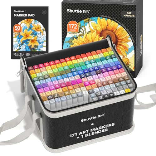 172 Colors Dual Tip Alcohol Based Art Markers