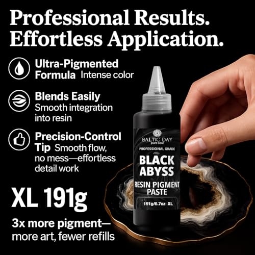 Black Abyss Epoxy Resin Pigment Paste 6.7oz