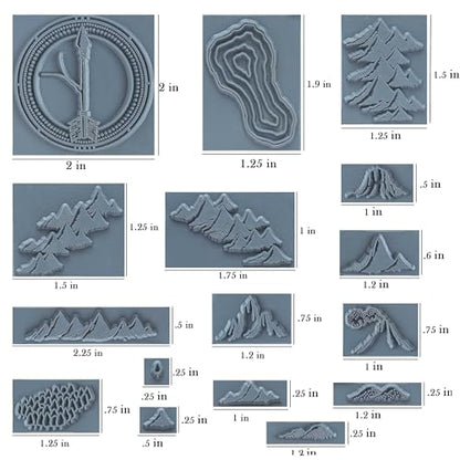Fantasy Map Making Stamp Kit (16 Count)