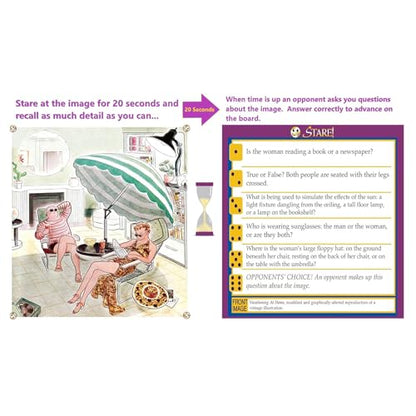 Stare Fun Game of Visual Recall Where Quirky Image Cards Challenge Players' Minds