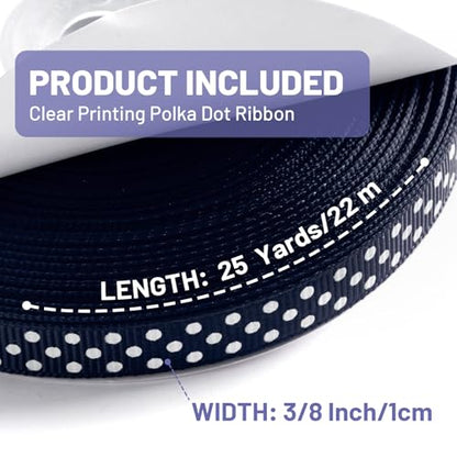 Polka Dot Grosgrain Ribbon 3