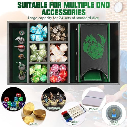 DND Dice Tray & Tower Storage Box