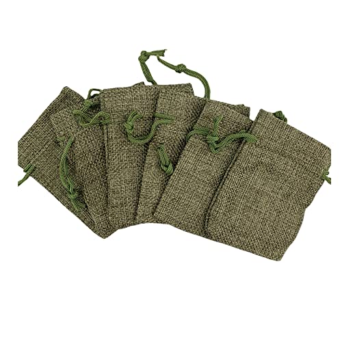 Pack of 25 Burlap Gift Bags with Drawstring Linen Jewelry Pouches Wedding Hessian Jute Bags for Birthday and Treat Pouches Party Wedding Favors Gift