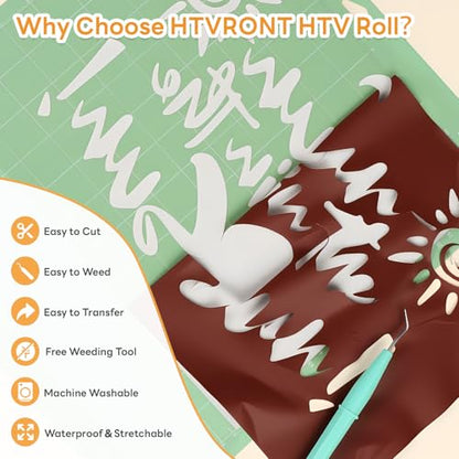 Brown HTV Roll Heat Transfer Vinyl