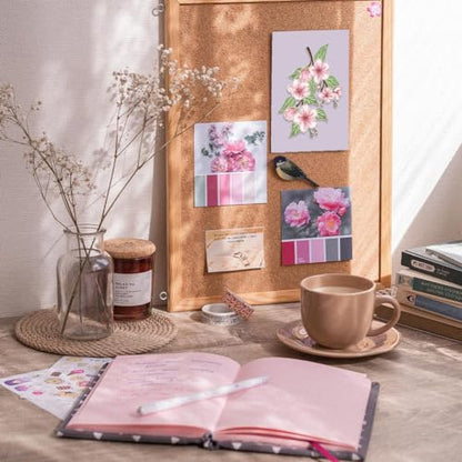 Realistic Peach Blossom Layering Stencils Set for Card Making