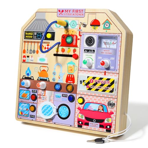 Kitchen Busy Board Toy for 3 4 5 Years Old