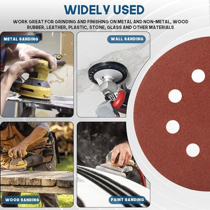 5 Inch 8 Hole Sanding Discs