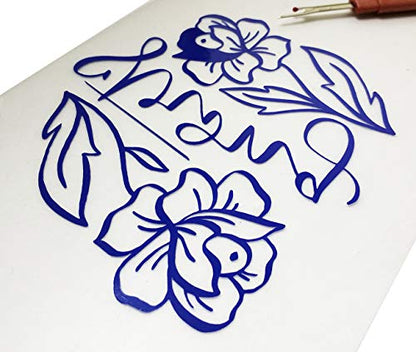 Heat Transfer Vinyl Blue HTV Rolls (12 Foot)