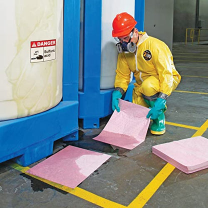 Hazmat Chemical Absorbent Mat Pads (200 Count)