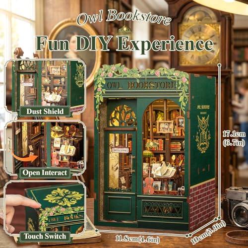 Owl Bookstore Book Nook Kit