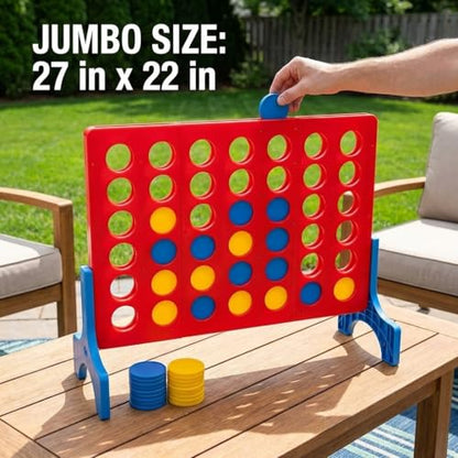 Giant 4 in a Row Outdoor Board Game