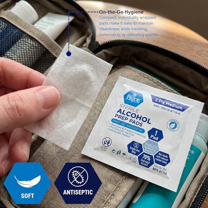 Sterile Alcohol Prep Pads (400 Count)