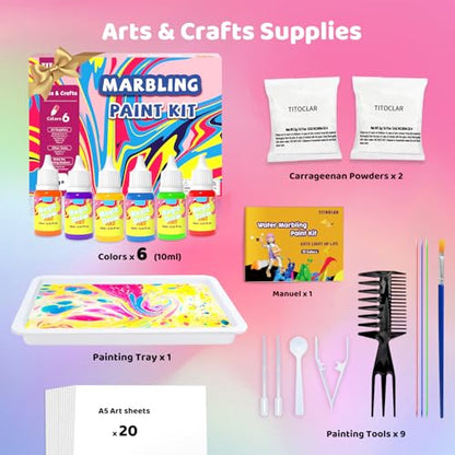 Water Marbling Paint for Kids