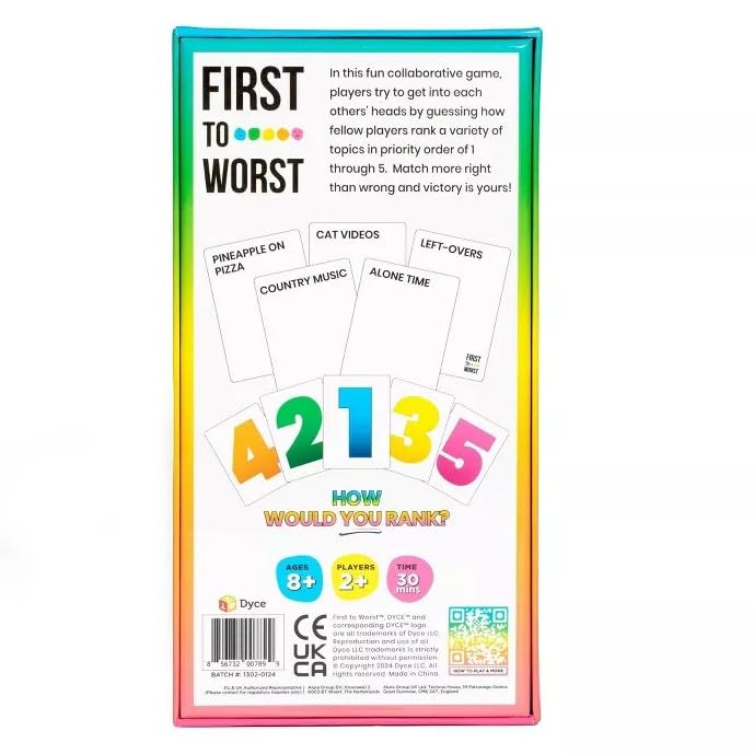 Party Game The Card Game About How Your Friends and Family Rank Things