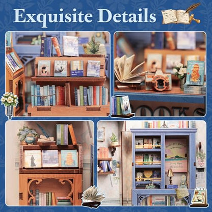 Book Nook Kit 3D Wooden Puzzles for Adults